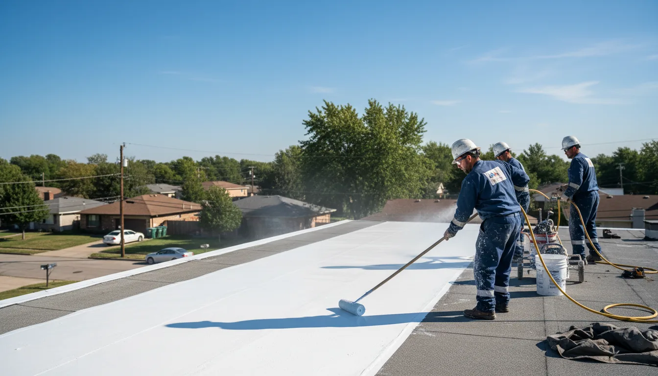 Commercial roof coating in Hancock, WI near me